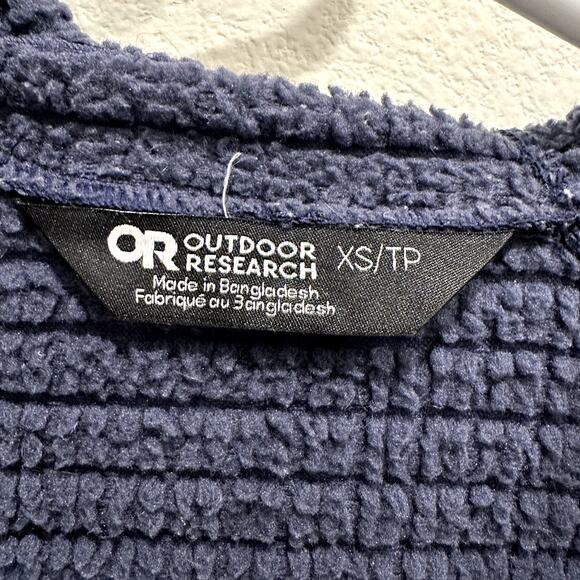 Outdoor Research Women's XS Navy Vigor Plus Fleece Jacket Full Zip Up Gorpcore - Picture 4 of 7